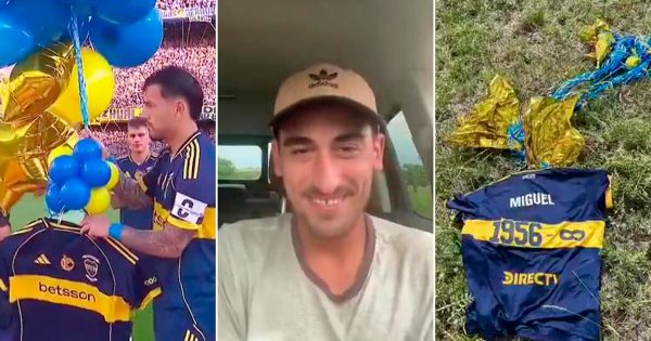 Habló el productor rural de un pueblo uruguayo que encontró la camiseta de Boca en homenaje a Russo: dónde la halló y qué hará con ella