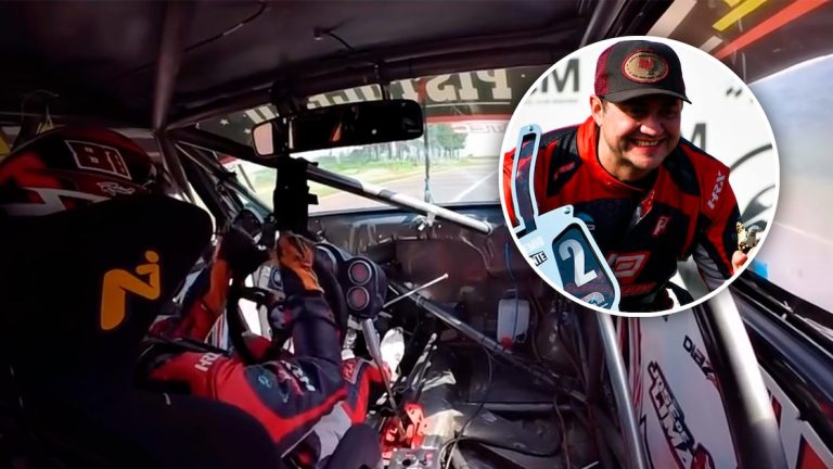 Se le rompió la dirección en plena carrera y manejó más de 10 vueltas con el volante en el aire: “Fue la locura más grande de mi vida”