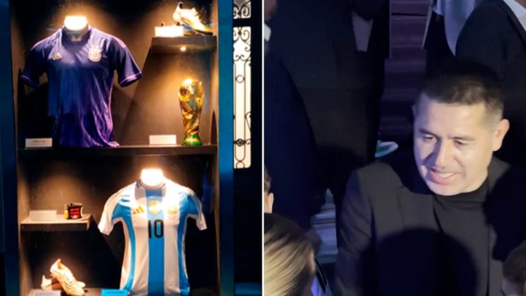 Las reliquias de Messi, el “menú de campeones” y el gesto de Riquelme: las perlitas de la presentación de la camiseta de la Selección